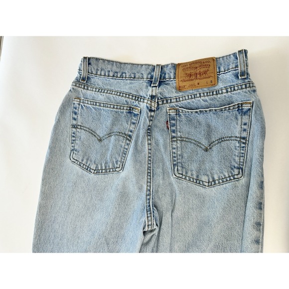 VTG Levi's 512 Jeans Womens 13 Short 28x28 Blue Tapered Leg High Rise Denim 90s - Picture 13 of 15